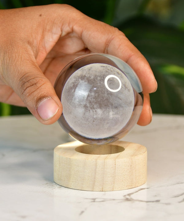 Sowpeace Luna Sphere Crystal Ball Lamp | Enchanting Moon Glow Night Light for Home Décor & Gifting. — image 5