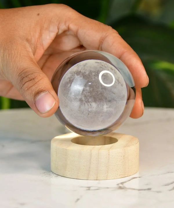 Sowpeace Luna Sphere Crystal Ball Lamp | Enchanting Moon Glow Night Light for Home Décor & Gifting. — image 5