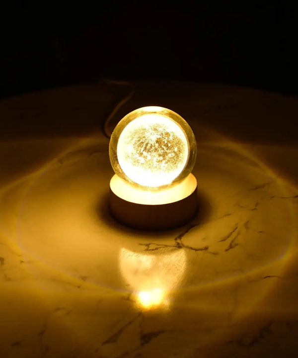 Sowpeace Luna Sphere Crystal Ball Lamp | Enchanting Moon Glow Night Light for Home Décor & Gifting. — image 3