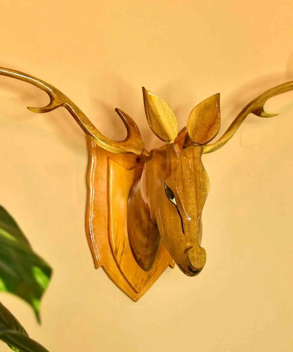 Sowpeace Majestic Deer Head: Hand-Carved Grandeur for Your Home — image 6
