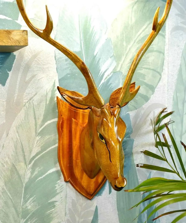 Sowpeace Majestic Deer Head: Hand-Carved Grandeur for Your Home — image 5