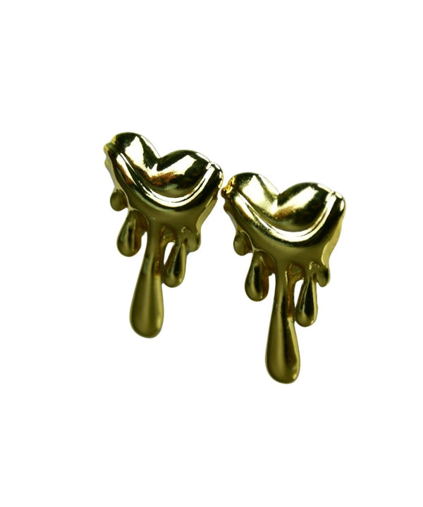 Sowpeace Melting Hearts Gold Stainless Steel Earrings | Elegant One‑Size Lightweight Jewelry for Women & Daily Wear — image 5