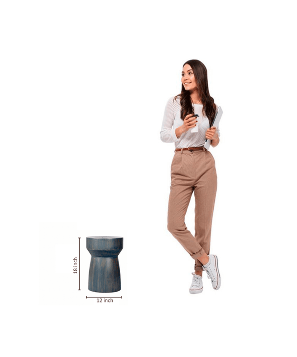 Sowpeace Modern Acacia Wood Stool Accent — image 6