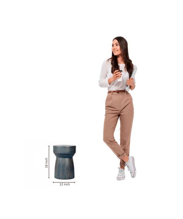 Sowpeace Modern Acacia Wood Stool Accent — image 6