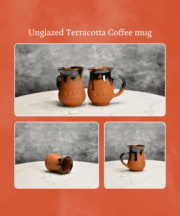 Sowpeace Mug in Coffee (Set of 2) | Handcrafted Terracotta Coffee & Tea Mugs for Gifting & Daily Use — image 6