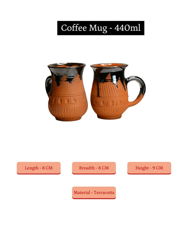 Sowpeace Mug in Coffee (Set of 2) | Handcrafted Terracotta Coffee & Tea Mugs for Gifting & Daily Use — image 7