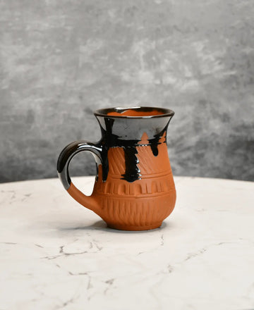 Sowpeace Mug in Coffee (Set of 2) | Handcrafted Terracotta Coffee & Tea Mugs for Gifting & Daily Use — alternate view