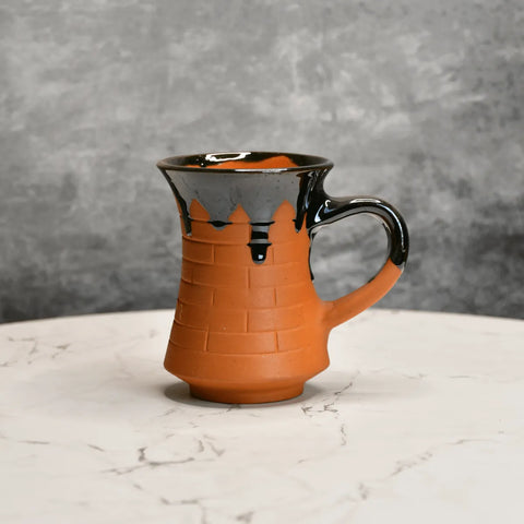 Sowpeace Mug of Smile (Set of 2) | Handcrafted Terracotta Coffee & Tea Mugs for Gifting & Daily Use