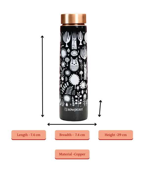 Sowpeace Noir Abstract Copper Bottle — image 8