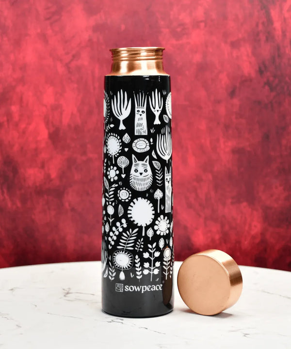 Sowpeace Noir Abstract Copper Bottle — image 3