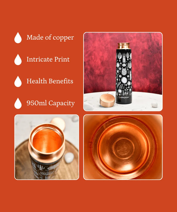 Sowpeace Noir Abstract Copper Bottle — image 6