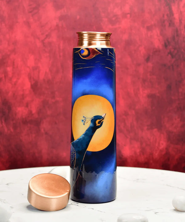 Sowpeace Peacock Moonlit Copper Bottle — image 2