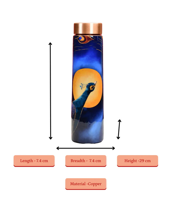 Sowpeace Peacock Moonlit Copper Bottle — image 8