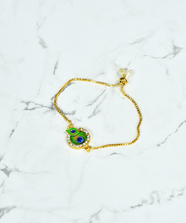 Sowpeace Peacock’s Secret Bracelet | Elegant Stainless Steel One‑Size Adjustable Jewelry for Women & Men — main view