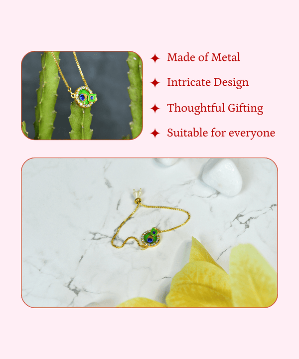 Sowpeace Peacock’s Secret Bracelet | Elegant Stainless Steel One‑Size Adjustable Jewelry for Women & Men — image 4