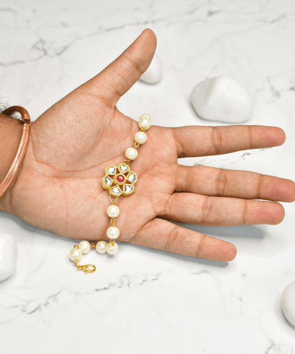 Sowpeace Pearl Blossom Bracelet | Elegant Stainless Steel One‑Size Adjustable Floral Jewelry for Women & Men — image 3