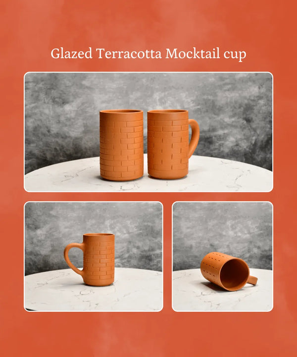 Sowpeace Premium 600ml Unglazed Large Terracotta Mugs (Set of 2) | Handcrafted Rustic Brown Drinkware for Coffee, Tea & Beer — image 6