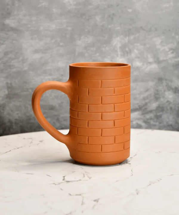 Sowpeace Premium 600ml Unglazed Large Terracotta Mugs (Set of 2) | Handcrafted Rustic Brown Drinkware for Coffee, Tea & Beer — image 2