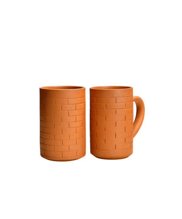 Sowpeace Premium 600ml Unglazed Large Terracotta Mugs (Set of 2) | Handcrafted Rustic Brown Drinkware for Coffee, Tea & Beer — image 8