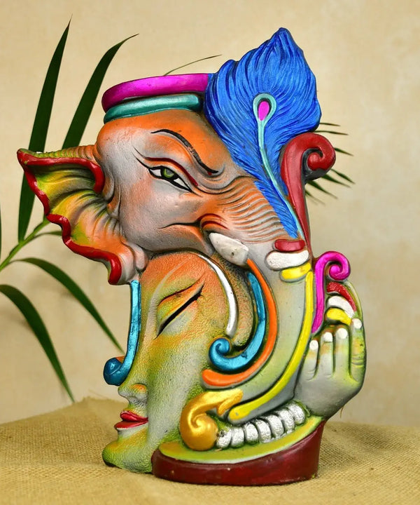 Sowpeace Premium Terracotta Abstract Flower Vase with Bright Colors — image 7