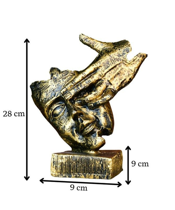 Sowpeace Resin Hand-on-Face Sculpture β Trendy Home Decor Accent & Unique Gift Idea β image 5