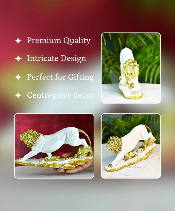 Sowpeace Resin Leaping Lion — image 3