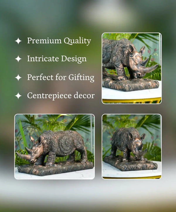 Sowpeace Resin Rhino Decor — image 3