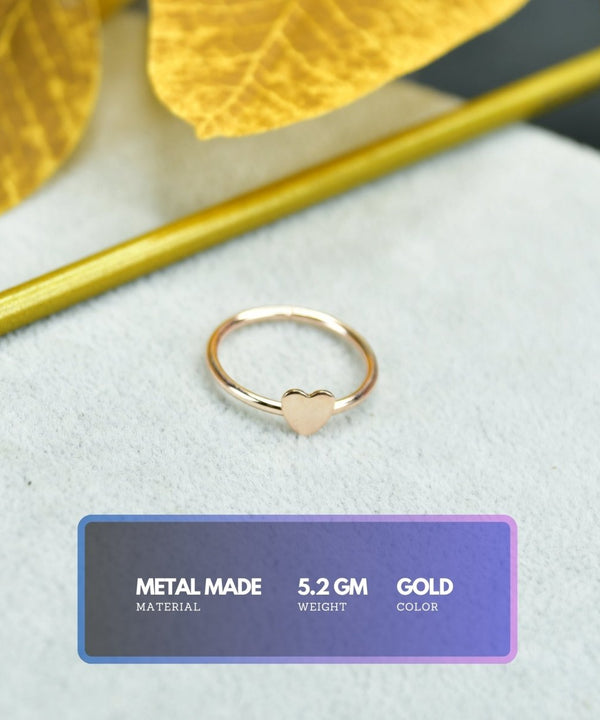 Sowpeace Rose Gold Heart Ring Stainless Steel | Elegant One‑Size Adjustable Jewelry for Women & Men — image 2