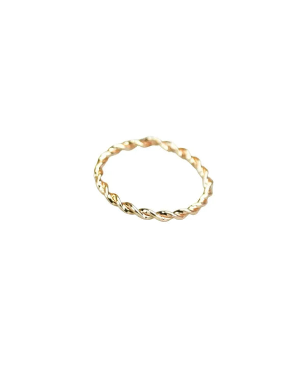Sowpeace Rose Gold Twisted Metal Ring Stainless Steel | Stylish One‑Size Adjustable Jewelry for Women & Men — image 4