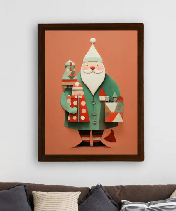 Sowpeace Santa: Premium Gifting Hope Canvas Prints – Handcrafted Indian-Inspired Art for Stylish Holiday Home Decor — image 3