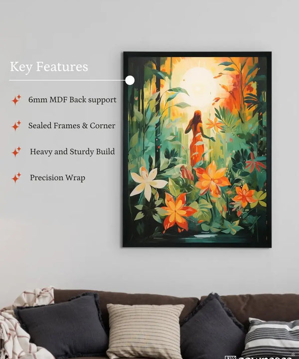 Sowpeace Serenity: Handcrafted Nature's Rejuvenating Embrace – Premium Canvas Print for Elegant and Peaceful Home Decor — image 6