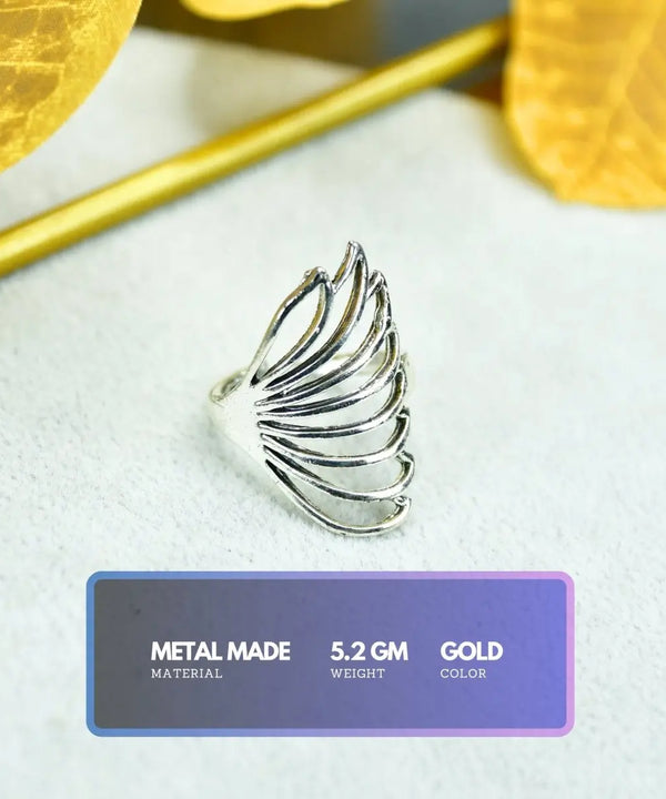 Sowpeace Silver Butterfly Wing Ring Set Stainless Steel | Elegant One‑Size Adjustable Jewelry for Women & Men — image 3