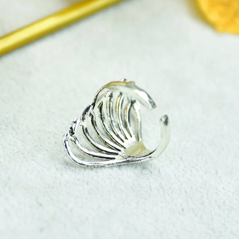 Sowpeace Silver Butterfly Wing Ring Set Stainless Steel | Elegant One‑Size Adjustable Jewelry for Women & Men