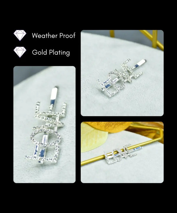 Sowpeace Silver Crystal Love Hairpin Stainless Steel | Elegant One‑Size Romantic Hair Accessory for Women — image 4