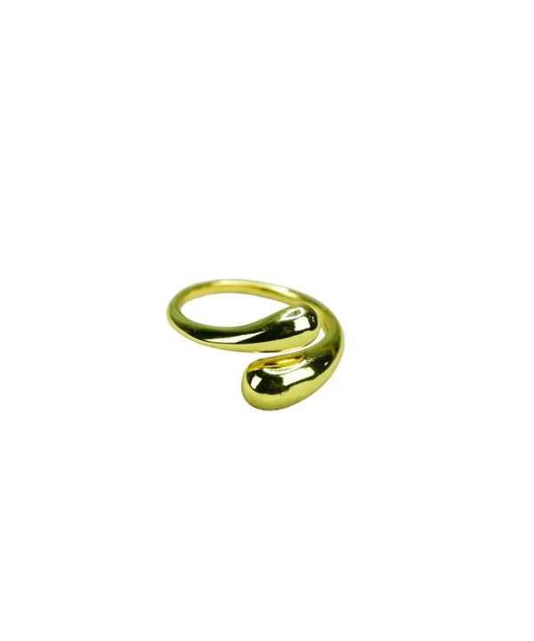 Sowpeace Silver Teardrop Ends Ring Stainless Steel | Stylish One‑Size Adjustable Minimalist Jewelry for Women & Men — image 5