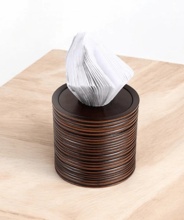 Sowpeace Stylish Acacia Wood Tissue Organizer — main view