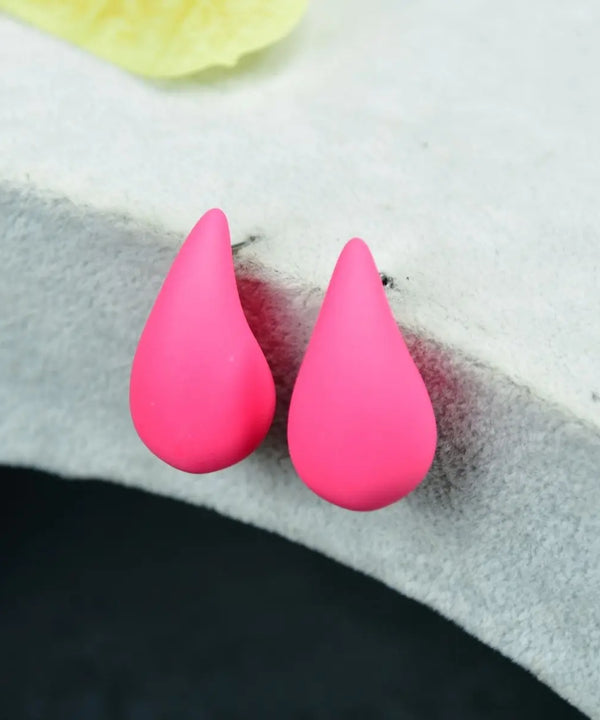 Sowpeace Teardrop CCB Earrings Set – Pink, Green & Black | Elegant One‑Size Lightweight Jewelry for Women & Daily Wear — main view