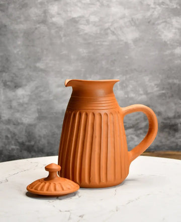 Sowpeace Terracotta Jug: Artful, Functional Home & Kitchenware — alternate view