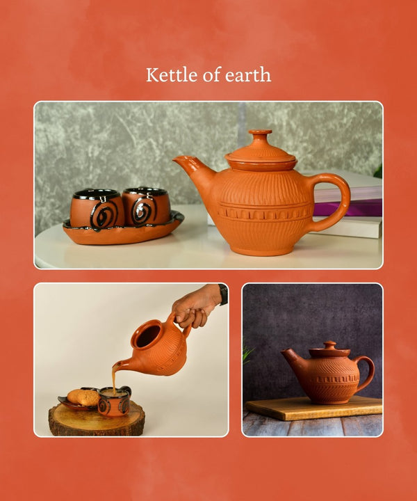 Sowpeace Terracotta Kettle: Artful Fusion for Home and Kitchen — image 4