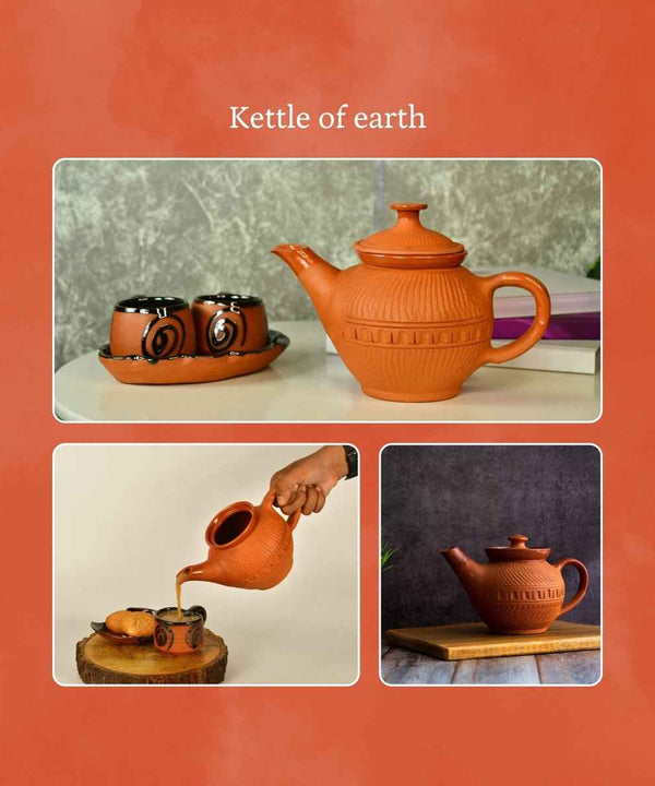 Sowpeace Terracotta Kettle: Artful Fusion for Home and Kitchen — image 4