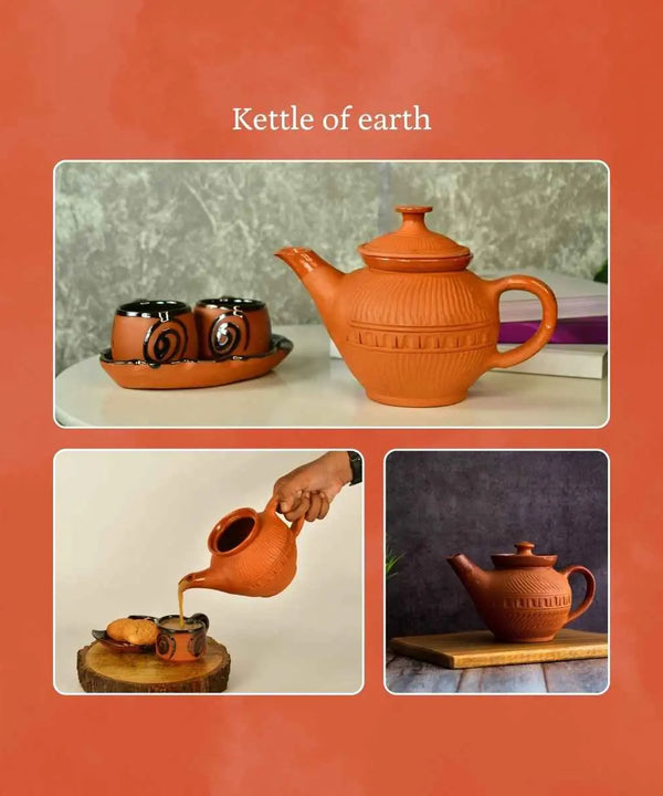 Sowpeace Terracotta Kettle: Artful Fusion for Home and Kitchen — image 4