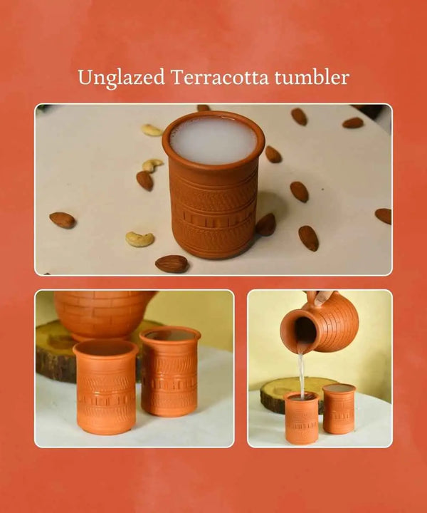 Sowpeace Terracotta Water Glass: Artful, Functional Home & Kitchenware — image 4