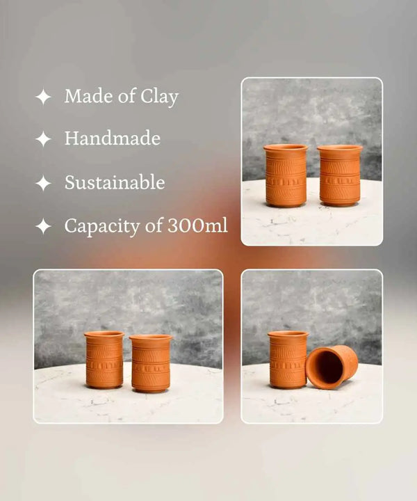 Sowpeace Terracotta Water Glass: Artful, Functional Home & Kitchenware — image 3