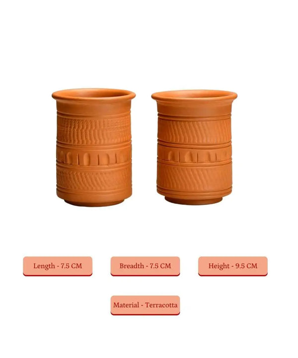Sowpeace Terracotta Water Glass: Artful, Functional Home & Kitchenware — image 5