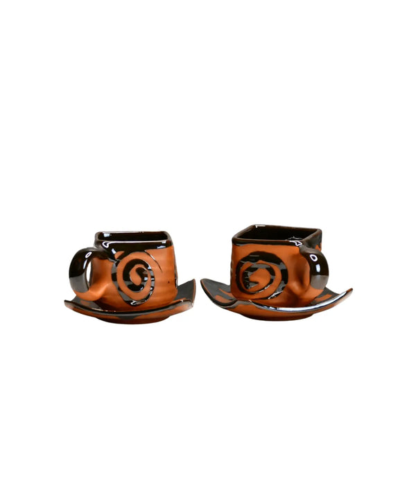 Sowpeace The Saucer Story (Set of 2) | Handcrafted Terracotta Tea & Coffee Saucers for Gifting & Daily Use — image 8