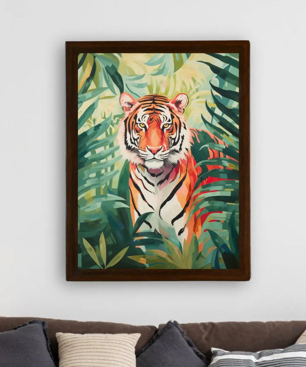 Sowpeace Tiger Canvas Wall Art: Premium Home Decor Print with Frame — image 3
