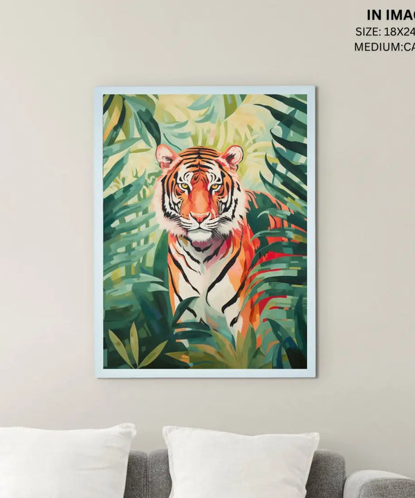 Sowpeace Tiger Canvas Wall Art: Premium Home Decor Print with Frame — image 5