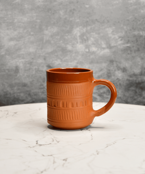 Sowpeace Traditional Terracotta Coffee Mugs (Set of 2) | Handcrafted Brown Tea & Coffee Cups for Gifting & Daily Use — image 5