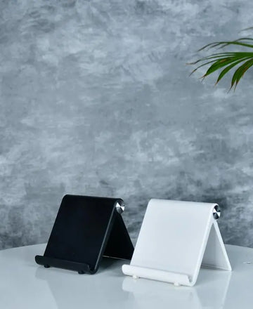 Sowpeace Trendy Adjustable Silver Tablet Stand with Black Hinges — alternate view