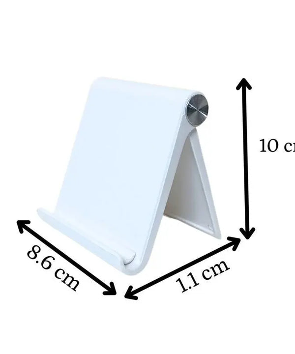 Sowpeace Trendy Adjustable Silver Tablet Stand with White Hinges — image 4